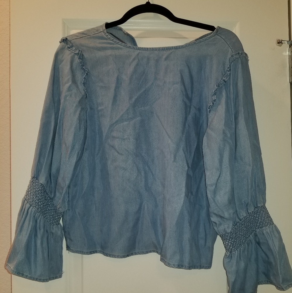 Zara denim top